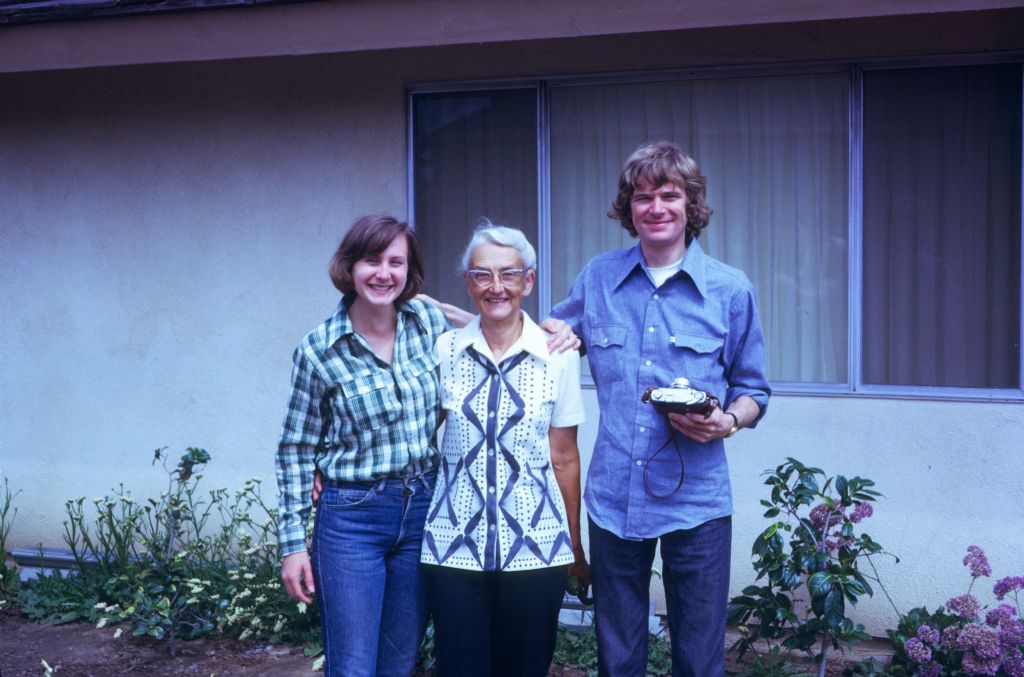 Family, Karen, Imogene, and John, September 1974, roll 197409H3 slide 20