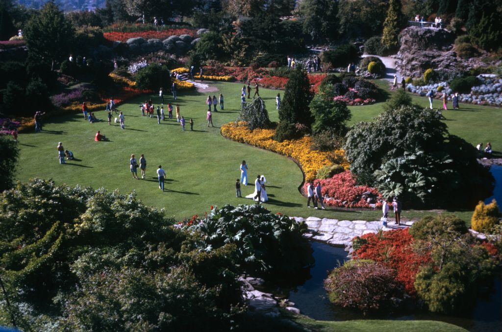 Queen Elizabeth Park, Vancouver, BC, Canada, November 1974, roll 197411H1 slide 4