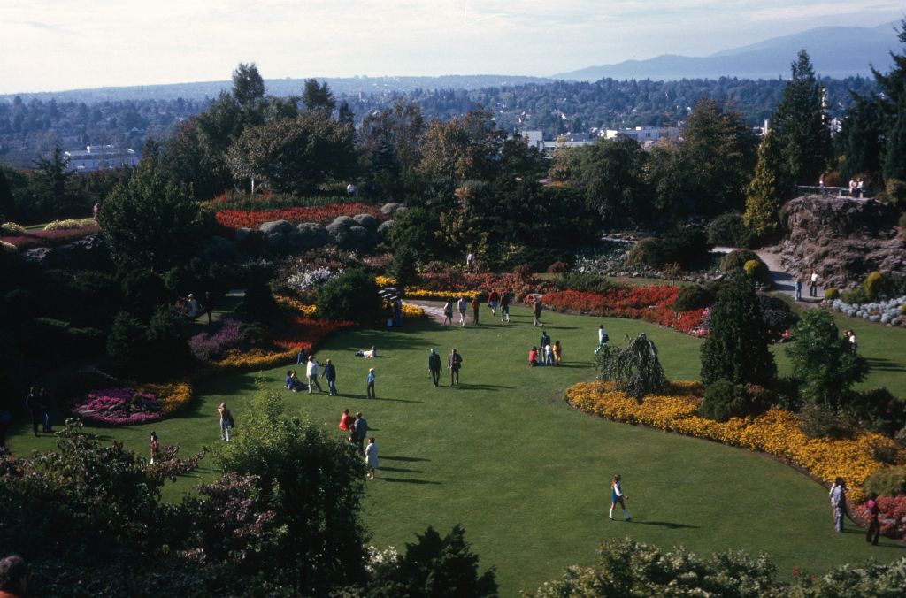 Queen Elizabeth Park, Vancouver, BC, Canada, November 1974, roll 197411H1 slide 5